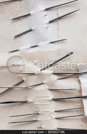 To use this stock image in your creative project, please select the size you need over to the right and click the "Add to Cart" button.
Your downloaded image will come with the Cutcaster watermark removed so don’t worry about the watermark you see on this page. tailoring, patchwork and concept - closeup on set of different needles for hand sewing, needles stuck in white paper on white background, top view, flat lay, vertiical. stock photo, tailoring, patchwork and concept - closeup on set of different needles for hand sewing, needles stuck in white paper on white background, top view, flat lay, vertiical by Dmitry