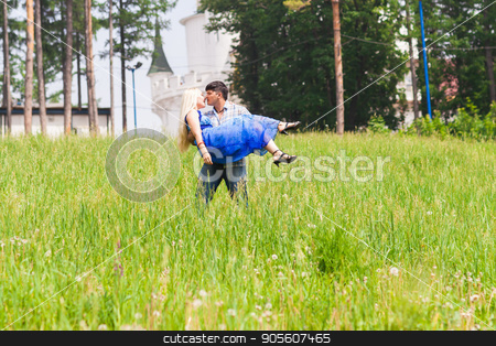 To use this stock image in your creative project, please select the size you need over to the right and click the "Add to Cart" button.
Your downloaded image will come with the Cutcaster watermark removed so don’t worry about the watermark you see on this page. Young man carrying his girlfriend in his arms on grass field. Couple having fun in nature on a summer day stock photo, Shot of young man carrying his girlfriend in his arms on grass field. Couple having fun in nature on a summer day by Satura86