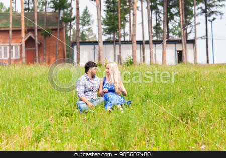 To use this stock image in your creative project, please select the size you need over to the right and click the "Add to Cart" button.
Your downloaded image will come with the Cutcaster watermark removed so don’t worry about the watermark you see on this page. young couple sitting on grass and relaxing stock photo, young couple sitting on grass and relaxing by Satura86