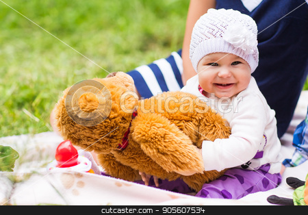 To use this stock image in your creative project, please select the size you need over to the right and click the "Add to Cart" button.
Your downloaded image will come with the Cutcaster watermark removed so don’t worry about the watermark you see on this page. baby smile picnic playful weekend nature stock photo, baby smile picnic playful weekend nature with family by Satura86