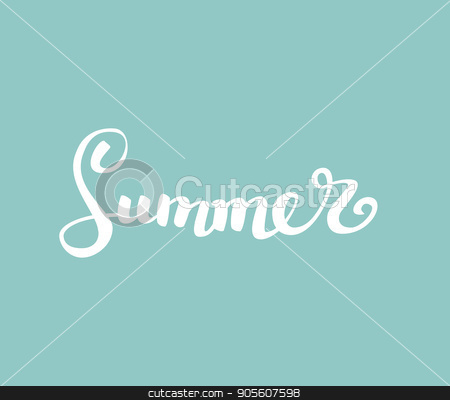 To use this stock image in your creative project, please select the size you need over to the right and click the "Add to Cart" button.
Your downloaded image will come with the Cutcaster watermark removed so don’t worry about the watermark you see on this page. Summer.Brush handwritten lettering. Vector illustration. modern calligraphy stock vector clipart, Summer.Brush handwritten lettering. Vector illustration EPS10. modern calligraphy by Igor Samoilik
