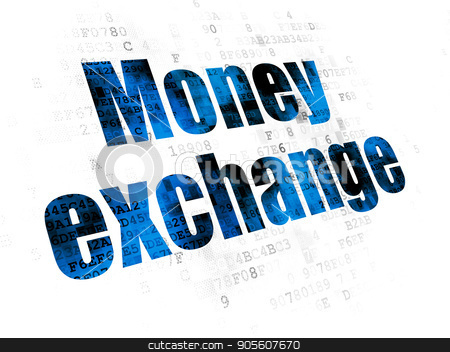 To use this stock image in your creative project, please select the size you need over to the right and click the "Add to Cart" button.
Your downloaded image will come with the Cutcaster watermark removed so don’t worry about the watermark you see on this page. Money concept: Money Exchange on Digital background stock photo, Money concept: Pixelated blue text Money Exchange on Digital background by mkabakov