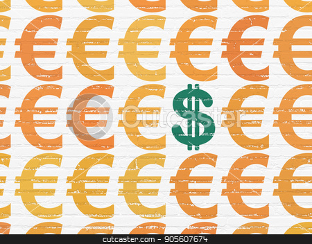 To use this stock image in your creative project, please select the size you need over to the right and click the "Add to Cart" button.
Your downloaded image will come with the Cutcaster watermark removed so don’t worry about the watermark you see on this page. Currency concept: dollar icon on wall background stock photo, Currency concept: rows of Painted orange euro icons around green dollar icon on White Brick wall background by mkabakov