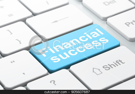 To use this stock image in your creative project, please select the size you need over to the right and click the "Add to Cart" button.
Your downloaded image will come with the Cutcaster watermark removed so don’t worry about the watermark you see on this page. Money concept: Financial Success on computer keyboard background stock photo, Money concept: computer keyboard with word Financial Success, selected focus on enter button background, 3D rendering by mkabakov