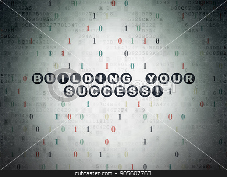 To use this stock image in your creative project, please select the size you need over to the right and click the "Add to Cart" button.
Your downloaded image will come with the Cutcaster watermark removed so don’t worry about the watermark you see on this page. Finance concept: Building your Success! on Digital Data Paper background stock photo, Finance concept: Painted black text Building your Success! on Digital Data Paper background with Binary Code by mkabakov