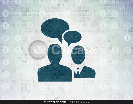 To use this stock image in your creative project, please select the size you need over to the right and click the "Add to Cart" button.
Your downloaded image will come with the Cutcaster watermark removed so don’t worry about the watermark you see on this page. Business concept: Business Meeting on Digital Data Paper background stock photo, Business concept: Painted blue Business Meeting icon on Digital Data Paper background with Scheme Of Binary Code by mkabakov