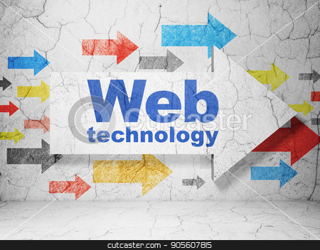 To use this stock image in your creative project, please select the size you need over to the right and click the "Add to Cart" button.
Your downloaded image will come with the Cutcaster watermark removed so don’t worry about the watermark you see on this page. Web development concept: arrow with Web Technology on grunge wall background stock photo, Web development concept: arrow with Web Technology on grunge textured concrete wall background, 3D rendering by mkabakov