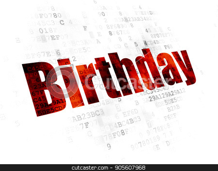 To use this stock image in your creative project, please select the size you need over to the right and click the "Add to Cart" button.
Your downloaded image will come with the Cutcaster watermark removed so don’t worry about the watermark you see on this page. Entertainment, concept: Birthday on Digital background stock photo, Entertainment, concept: Pixelated red text Birthday on Digital background by mkabakov