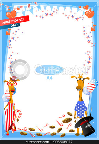To use this stock image in your creative project, please select the size you need over to the right and click the "Add to Cart" button.
Your downloaded image will come with the Cutcaster watermark removed so don’t worry about the watermark you see on this page. Concept of suspicion. Eggs with painted face. stock vector clipart, Frame. American day illustration. Independence Day. American flag. For the design. vector. Vertical orientation. Giraffes. The hat of the chicken focus with the sweet by Kseniia