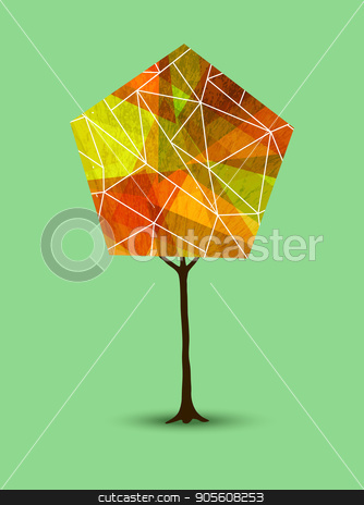 To use this stock image in your creative project, please select the size you need over to the right and click the "Add to Cart" button.
Your downloaded image will come with the Cutcaster watermark removed so don’t worry about the watermark you see on this page. Autumn tree in abstract geometry shape style stock vector clipart, Abstract tree illustration with geometric shapes in autumn season colors. EPS10 vector. by Cienpies Design