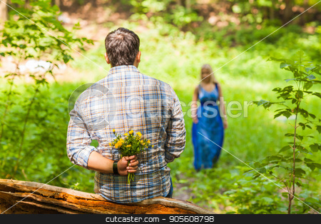 To use this stock image in your creative project, please select the size you need over to the right and click the "Add to Cart" button.
Your downloaded image will come with the Cutcaster watermark removed so don’t worry about the watermark you see on this page. Young man giving a flower dandelion to girlfriend outdoors stock photo, Young man giving a flower dandelion to girlfriend outdoors by Satura86