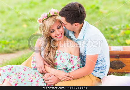 To use this stock image in your creative project, please select the size you need over to the right and click the "Add to Cart" button.
Your downloaded image will come with the Cutcaster watermark removed so don’t worry about the watermark you see on this page. Happy Couple Having Romantic Picnic stock photo, Happy Couple Having Romantic Picnic in Countryside by Satura86