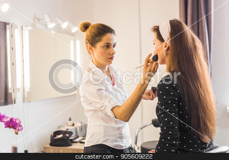 To use this stock image in your creative project, please select the size you need over to the right and click the "Add to Cart" button.
Your downloaded image will come with the Cutcaster watermark removed so don’t worry about the watermark you see on this page. Woman making beauty and make up treatment in a saloon. Concept about beauty and people stock photo, Woman making beauty and make up treatment in a saloon. Concept about beauty and people by Satura86