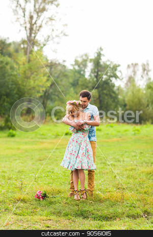To use this stock image in your creative project, please select the size you need over to the right and click the "Add to Cart" button.
Your downloaded image will come with the Cutcaster watermark removed so don’t worry about the watermark you see on this page. Young couple in love hug each other in nature stock photo, Young couple in love hug each other in nature by Satura86