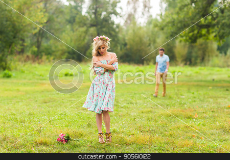 To use this stock image in your creative project, please select the size you need over to the right and click the "Add to Cart" button.
Your downloaded image will come with the Cutcaster watermark removed so don’t worry about the watermark you see on this page. Young couple in love in nature stock photo, Young couple in love hug each other in nature by Satura86