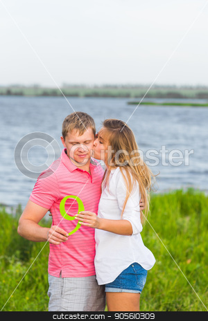 To use this stock image in your creative project, please select the size you need over to the right and click the "Add to Cart" button.
Your downloaded image will come with the Cutcaster watermark removed so don’t worry about the watermark you see on this page. Man and woman holding the number 9 in nature. Concept of numbers, measurement, amount, quantity, accounting and mathematics stock photo, Man and woman holding the number 9 in nature. Concept of numbers, measurement, amount, quantity, accounting and mathematics by Satura86