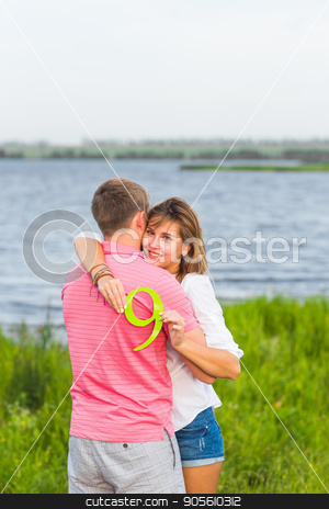 To use this stock image in your creative project, please select the size you need over to the right and click the "Add to Cart" button.
Your downloaded image will come with the Cutcaster watermark removed so don’t worry about the watermark you see on this page. Man and woman holding the number 9 in nature. Concept of numbers, measurement, amount, quantity, accounting and mathematics stock photo, Man and woman holding the number 9 in nature. Concept of numbers, measurement, amount, quantity, accounting and mathematics by Satura86
