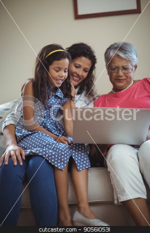 To use this stock image in your creative project, please select the size you need over to the right and click the "Add to Cart" button.
Your downloaded image will come with the Cutcaster watermark removed so don’t worry about the watermark you see on this page. Happy family using laptop in living room stock photo, Happy family using laptop in living room at home by Wavebreak Media