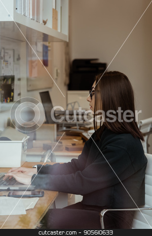 To use this stock image in your creative project, please select the size you need over to the right and click the "Add to Cart" button.
Your downloaded image will come with the Cutcaster watermark removed so don’t worry about the watermark you see on this page. Female executive working on laptop in office stock photo, Attentive female executive working on laptop in office by Wavebreak Media