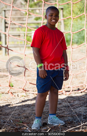 To use this stock image in your creative project, please select the size you need over to the right and click the "Add to Cart" button.
Your downloaded image will come with the Cutcaster watermark removed so don’t worry about the watermark you see on this page. Boy standing in the boot camp during obstacle course training stock photo, Portrait of boy standing in the boot camp during obstacle course training by Wavebreak Media