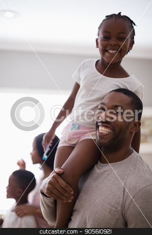 To use this stock image in your creative project, please select the size you need over to the right and click the "Add to Cart" button.
Your downloaded image will come with the Cutcaster watermark removed so don’t worry about the watermark you see on this page. Happy father carrying carrying daughter in bathroom at home stock photo, Portrait of happy father carrying carrying daughter in bathroom at home by Wavebreak Media