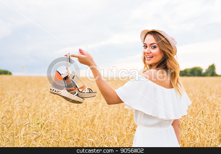 To use this stock image in your creative project, please select the size you need over to the right and click the "Add to Cart" button.
Your downloaded image will come with the Cutcaster watermark removed so don’t worry about the watermark you see on this page. Woman holding shoe. Women loves shoes concept stock photo, Woman holding shoe. Women loves shoes concept. Young woman holding a shoe - sale, consumerism and people concept by Satura86