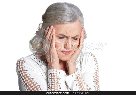 To use this stock image in your creative project, please select the size you need over to the right and click the "Add to Cart" button.
Your downloaded image will come with the Cutcaster watermark removed so don’t worry about the watermark you see on this page. Senior woman with hands on cheeks stock photo, Senior woman with hands on cheeks isolate on white by Ruslan Huzau