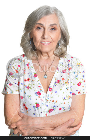 To use this stock image in your creative project, please select the size you need over to the right and click the "Add to Cart" button.
Your downloaded image will come with the Cutcaster watermark removed so don’t worry about the watermark you see on this page. Happy senior woman stock photo, Portrait of happy senior woman isolated on white background by Ruslan Huzau