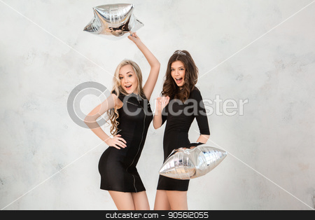 To use this stock image in your creative project, please select the size you need over to the right and click the "Add to Cart" button.
Your downloaded image will come with the Cutcaster watermark removed so don’t worry about the watermark you see on this page. Young women together celebrating hen party isolated on white stock photo, Young female friends together celebration white background with balloons by Dmytro Sidelnikov