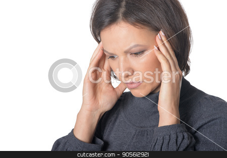 To use this stock image in your creative project, please select the size you need over to the right and click the "Add to Cart" button.
Your downloaded image will come with the Cutcaster watermark removed so don’t worry about the watermark you see on this page. Young woman with headache stock photo, Young woman with headache isolated on white background by Ruslan Huzau