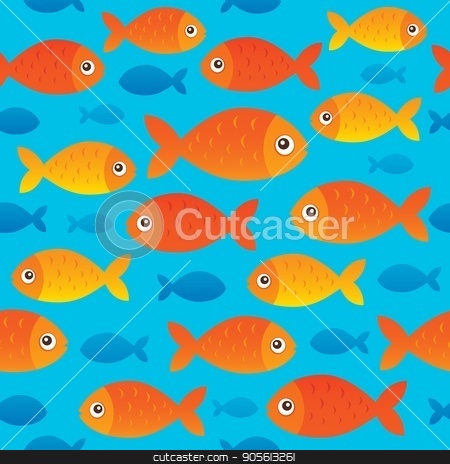To use this stock image in your creative project, please select the size you need over to the right and click the "Add to Cart" button.
Your downloaded image will come with the Cutcaster watermark removed so don’t worry about the watermark you see on this page. Seamless background stylized fishes 2 stock vector clipart, Seamless background stylized fishes 2 - eps10 vector illustration. by Klara Viskova