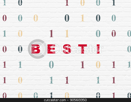 To use this stock image in your creative project, please select the size you need over to the right and click the "Add to Cart" button.
Your downloaded image will come with the Cutcaster watermark removed so don’t worry about the watermark you see on this page. Business concept: Best! on wall background stock photo, Business concept: Painted red text Best! on White Brick wall background with Binary Code by mkabakov