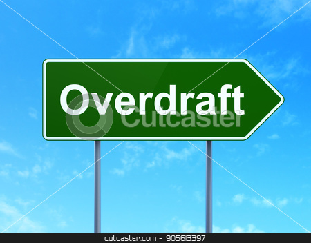 To use this stock image in your creative project, please select the size you need over to the right and click the "Add to Cart" button.
Your downloaded image will come with the Cutcaster watermark removed so don’t worry about the watermark you see on this page. Finance concept: Overdraft on road sign background stock photo, Finance concept: Overdraft on green road highway sign, clear blue sky background, 3D rendering by mkabakov