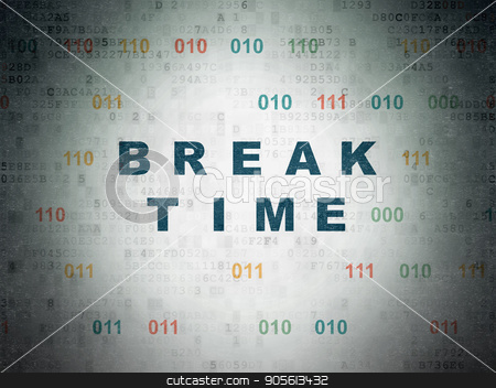 To use this stock image in your creative project, please select the size you need over to the right and click the "Add to Cart" button.
Your downloaded image will come with the Cutcaster watermark removed so don’t worry about the watermark you see on this page. Timeline concept: Break Time on Digital Data Paper background stock photo, Timeline concept: Painted blue text Break Time on Digital Data Paper background with Binary Code by mkabakov