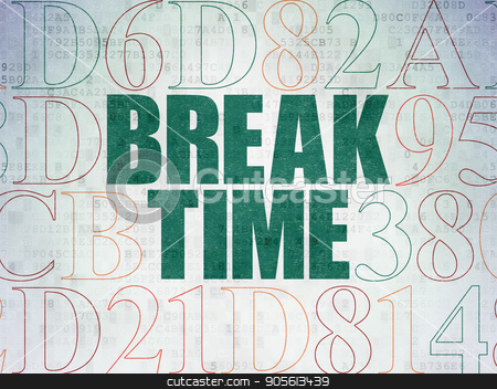 To use this stock image in your creative project, please select the size you need over to the right and click the "Add to Cart" button.
Your downloaded image will come with the Cutcaster watermark removed so don’t worry about the watermark you see on this page. Timeline concept: Break Time on Digital Data Paper background stock photo, Timeline concept: Painted green text Break Time on Digital Data Paper background with Hexadecimal Code by mkabakov
