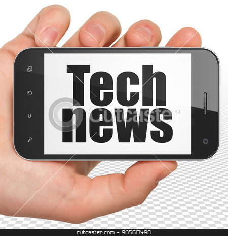 To use this stock image in your creative project, please select the size you need over to the right and click the "Add to Cart" button.
Your downloaded image will come with the Cutcaster watermark removed so don’t worry about the watermark you see on this page. News concept: Hand Holding Smartphone with Tech News on display stock photo, News concept: Hand Holding Smartphone with black text Tech News on display, 3D rendering by mkabakov