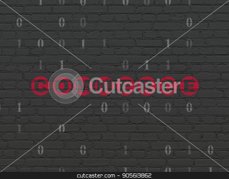 To use this stock image in your creative project, please select the size you need over to the right and click the "Add to Cart" button.
Your downloaded image will come with the Cutcaster watermark removed so don’t worry about the watermark you see on this page. Business concept: Commerce on wall background stock photo, Business concept: Painted red text Commerce on Black Brick wall background with Binary Code by mkabakov