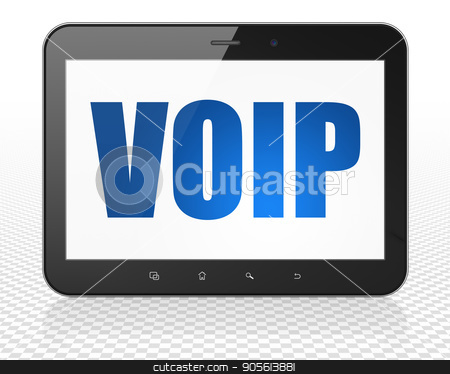 To use this stock image in your creative project, please select the size you need over to the right and click the "Add to Cart" button.
Your downloaded image will come with the Cutcaster watermark removed so don’t worry about the watermark you see on this page. Web design concept: Tablet Pc Computer with VOIP on display stock photo, Web design concept: Tablet Pc Computer with blue text VOIP on display, 3D rendering by mkabakov