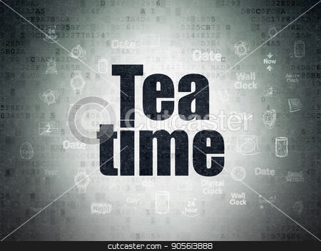 To use this stock image in your creative project, please select the size you need over to the right and click the "Add to Cart" button.
Your downloaded image will come with the Cutcaster watermark removed so don’t worry about the watermark you see on this page. Timeline concept: Tea Time on Digital Data Paper background stock photo, Timeline concept: Painted black text Tea Time on Digital Data Paper background with Hand Drawing Time Icons by mkabakov