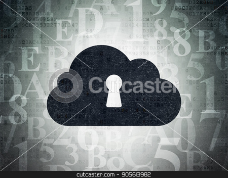 To use this stock image in your creative project, please select the size you need over to the right and click the "Add to Cart" button.
Your downloaded image will come with the Cutcaster watermark removed so don’t worry about the watermark you see on this page. Cloud computing concept: Cloud With Keyhole on Digital Data Paper background stock photo, Cloud computing concept: Painted black Cloud With Keyhole icon on Digital Data Paper background with Hexadecimal Code by mkabakov