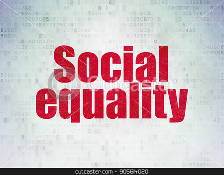 To use this stock image in your creative project, please select the size you need over to the right and click the "Add to Cart" button.
Your downloaded image will come with the Cutcaster watermark removed so don’t worry about the watermark you see on this page. Political concept: Social Equality on Digital Data Paper background stock photo, Political concept: Painted red word Social Equality on Digital Data Paper background by mkabakov