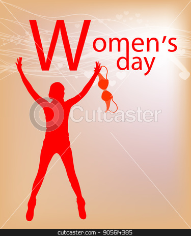To use this stock image in your creative project, please select the size you need over to the right and click the "Add to Cart" button.
Your downloaded image will come with the Cutcaster watermark removed so don’t worry about the watermark you see on this page. International Women's Day. Illustration, vector for your design stock vector clipart, International Women's Day. Illustration, vector for your design. Logo. On a background of gold. Woman with bra. She took off her breast. Protest against the world by Kseniia