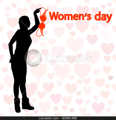 To use this stock image in your creative project, please select the size you need over to the right and click the "Add to Cart" button.
Your downloaded image will come with the Cutcaster watermark removed so don’t worry about the watermark you see on this page. International Women's Day. Illustration, vector for your design stock vector clipart, International Women's Day. Illustration, vector for your design. Silhouette girl holding bra. Protest nudity. inscription by Kseniia