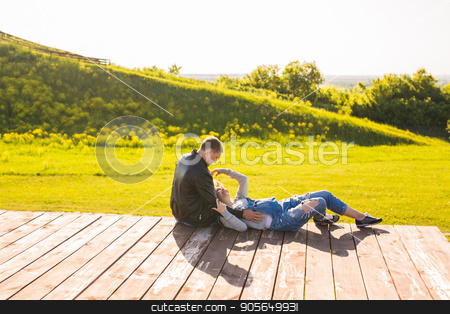 To use this stock image in your creative project, please select the size you need over to the right and click the "Add to Cart" button.
Your downloaded image will come with the Cutcaster watermark removed so don’t worry about the watermark you see on this page. Happy family expecting baby stock photo, Happy family expecting baby. Pregnant woman outdoor by Satura86