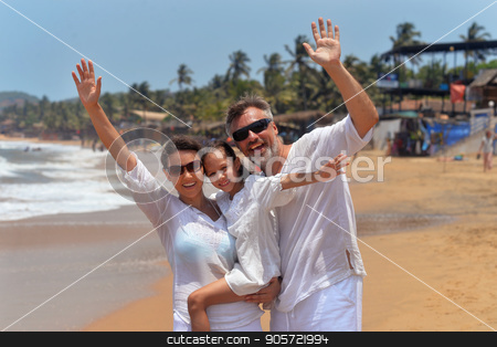 To use this stock image in your creative project, please select the size you need over to the right and click the "Add to Cart" button.
Your downloaded image will come with the Cutcaster watermark removed so don’t worry about the watermark you see on this page. happy family wawing hands stock photo, Portrait of a happy family wawing hands on seashore by Ruslan Huzau