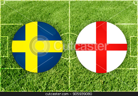 To use this stock image in your creative project, please select the size you need over to the right and click the "Add to Cart" button.
Your downloaded image will come with the Cutcaster watermark removed so don’t worry about the watermark you see on this page. Sweden vs England football match stock photo, Illustration for Football match Sweden vs England by olinchuk