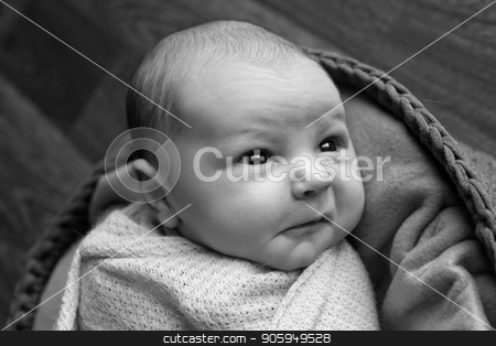 To use this stock image in your creative project, please select the size you need over to the right and click the "Add to Cart" button.
Your downloaded image will come with the Cutcaster watermark removed so don’t worry about the watermark you see on this page. Portrait a little child in a cap lies on a basket. Face of newborn stock photo, Portrait a little child in a cap lies on a basket. Face of newborn by aaalll3110