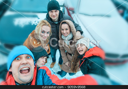 To use this stock image in your creative project, please select the size you need over to the right and click the "Add to Cart" button.
Your downloaded image will come with the Cutcaster watermark removed so don’t worry about the watermark you see on this page. selfies of a group of young people in winter on the background of cars stock photo, selfies of a group of young people in winter on the background of cars by aaalll3110