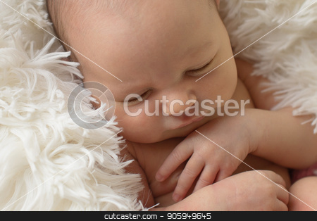 To use this stock image in your creative project, please select the size you need over to the right and click the "Add to Cart" button.
Your downloaded image will come with the Cutcaster watermark removed so don’t worry about the watermark you see on this page. Portrait of newborn baby on a white background. stock photo, Portrait of newborn baby on a white background. by aaalll3110