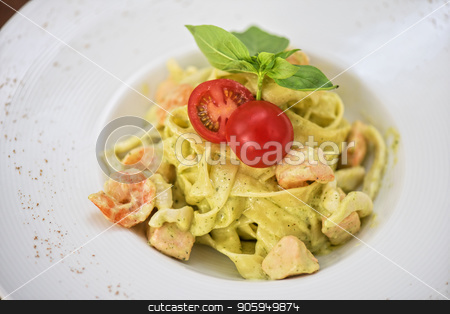 To use this stock image in your creative project, please select the size you need over to the right and click the "Add to Cart" button.
Your downloaded image will come with the Cutcaster watermark removed so don’t worry about the watermark you see on this page. Pasta with shrimp stock photo, Pasta with shrimp sauce and cheese by olinchuk